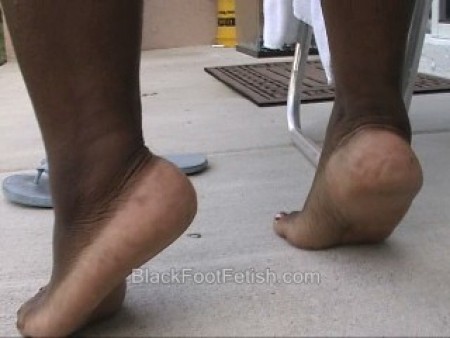Ebony bbw foot fetish